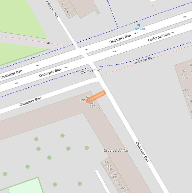 Kaart van postcodegebied 1068LT.