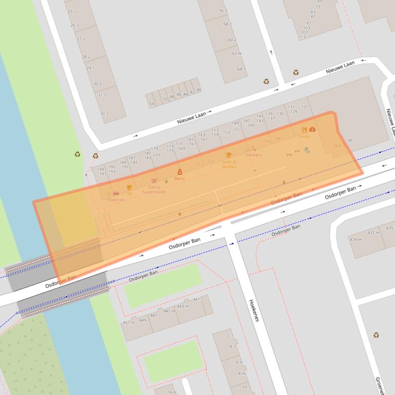 Kaart van postcodegebied 1068MK.