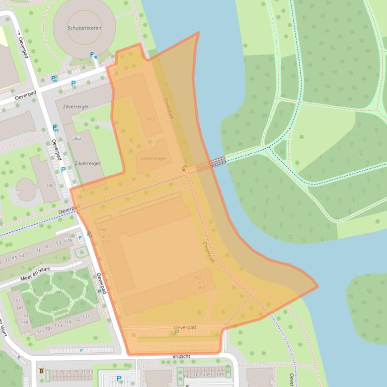 Kaart van postcodegebied 1068PM.