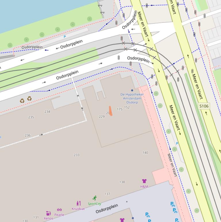 Kaart van postcodegebied 1068SV.