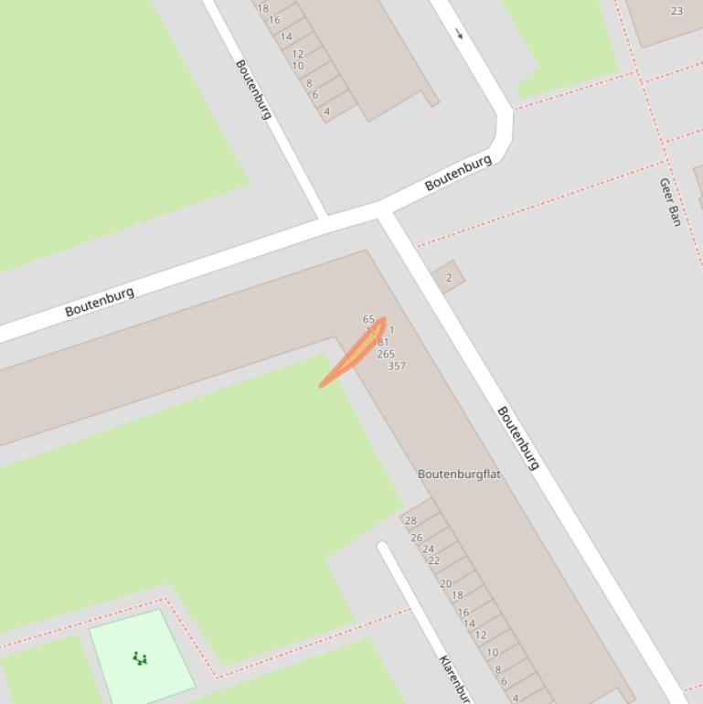 Kaart van postcodegebied 1068ZC.