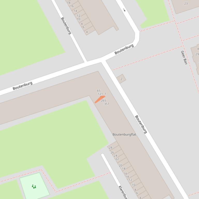 Kaart van postcodegebied 1068ZE.