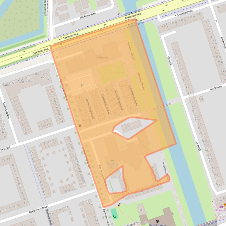 Kaart van postcodegebied 1069AE.