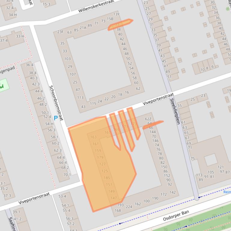 Kaart van postcodegebied 1069BG.