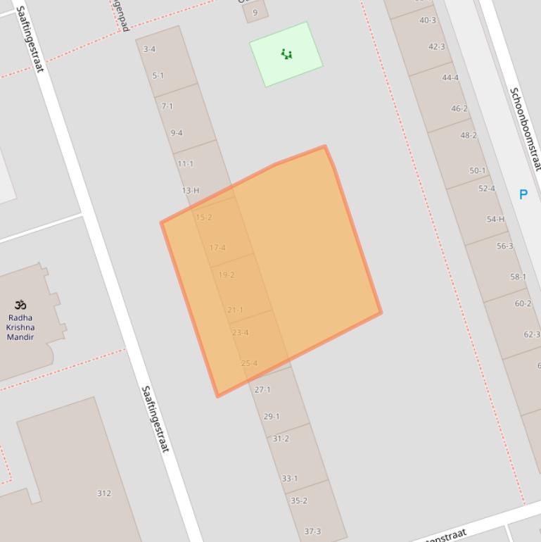 Kaart van postcodegebied 1069BS.