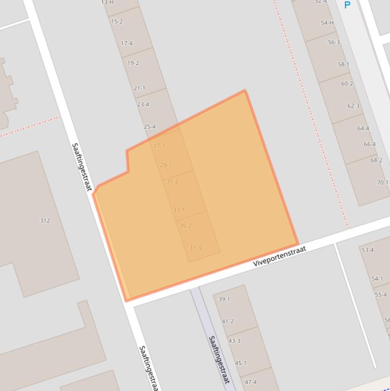 Kaart van postcodegebied 1069BT.