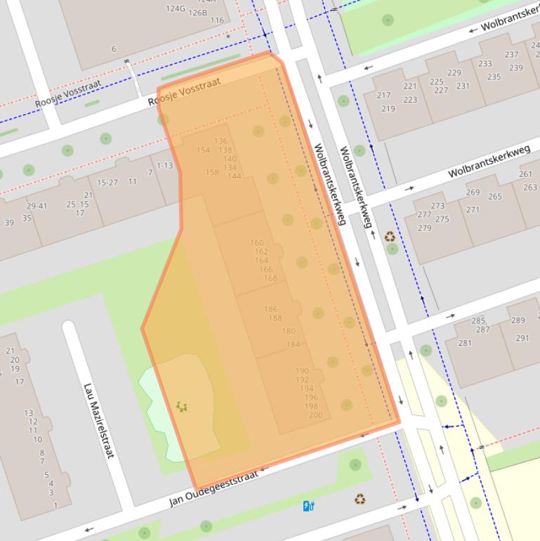 Kaart van postcodegebied 1069DG.