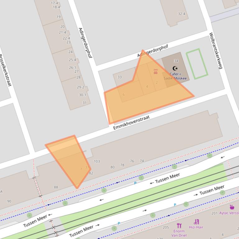 Kaart van postcodegebied 1069DH.