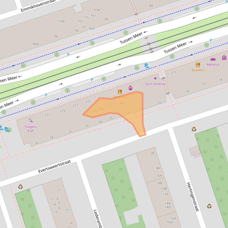 Kaart van postcodegebied 1069DP.