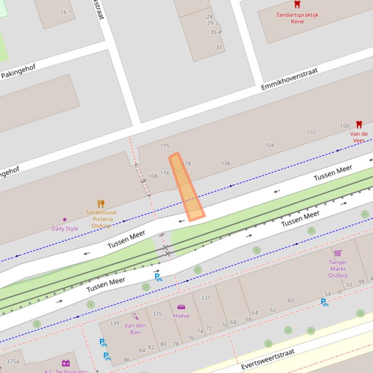 Kaart van postcodegebied 1069DW.