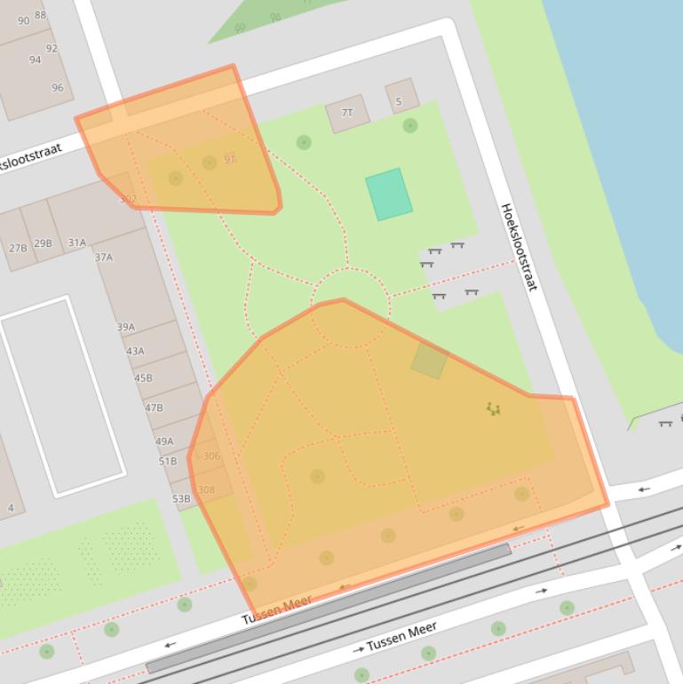 Kaart van postcodegebied 1069EA.