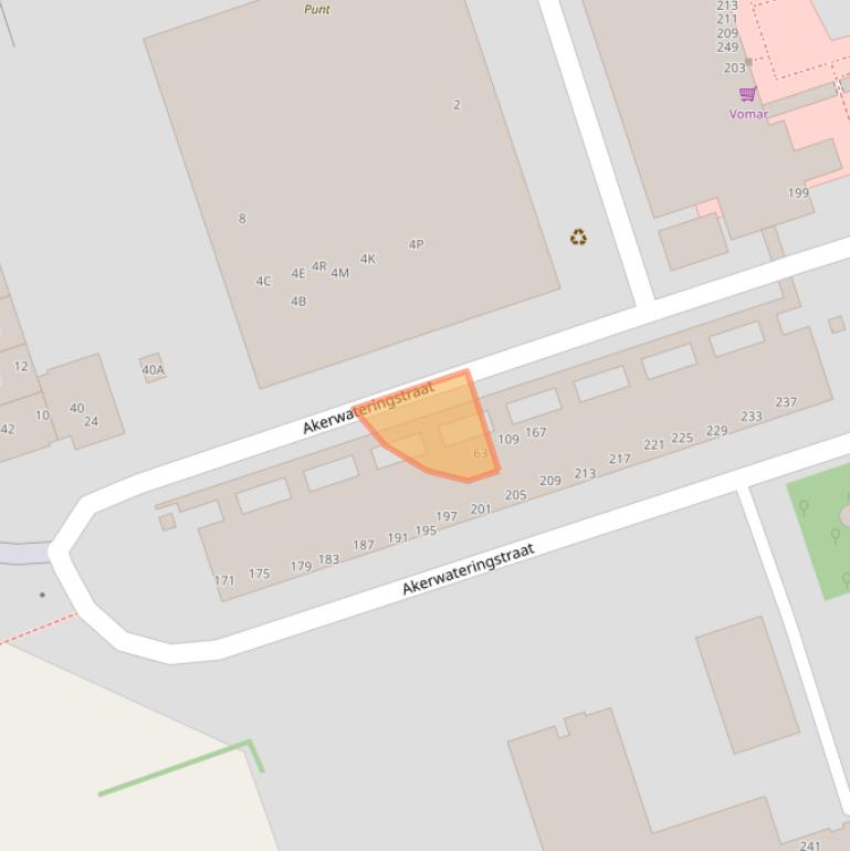 Kaart van postcodegebied 1069GB.