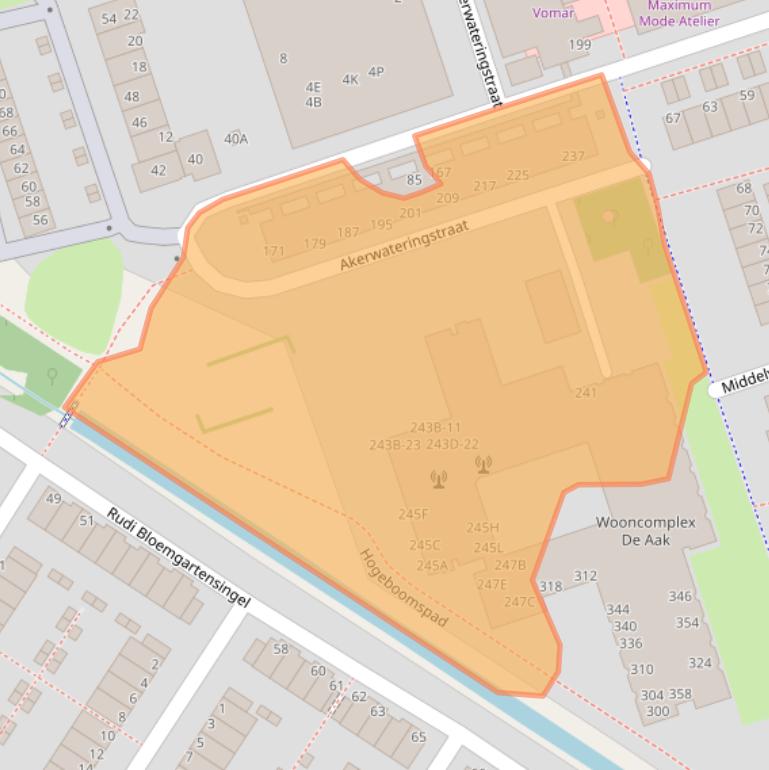 Kaart van postcodegebied 1069GD.