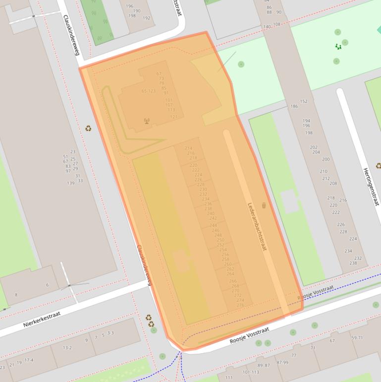 Kaart van postcodegebied 1069HM.