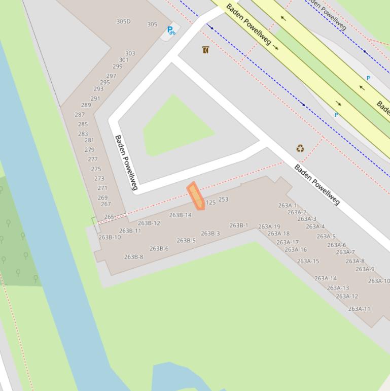 Kaart van postcodegebied 1069LB.