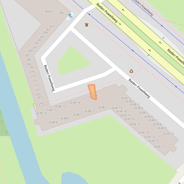 Kaart van postcodegebied 1069LG.