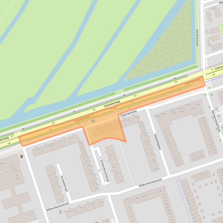 Kaart van postcodegebied 1069MT.