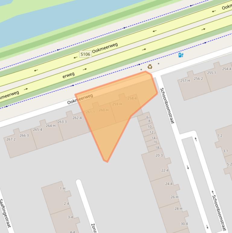 Kaart van postcodegebied 1069MV.