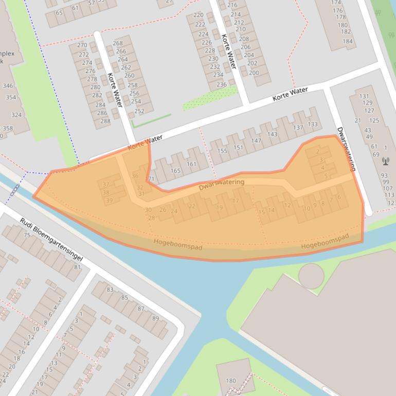 Kaart van postcodegebied 1069RM.