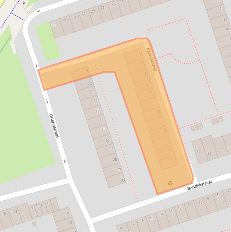 Kaart van postcodegebied 1069VK.