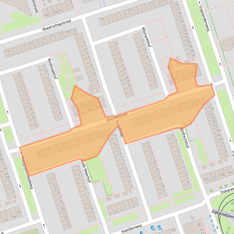 Kaart van postcodegebied 1069VW.