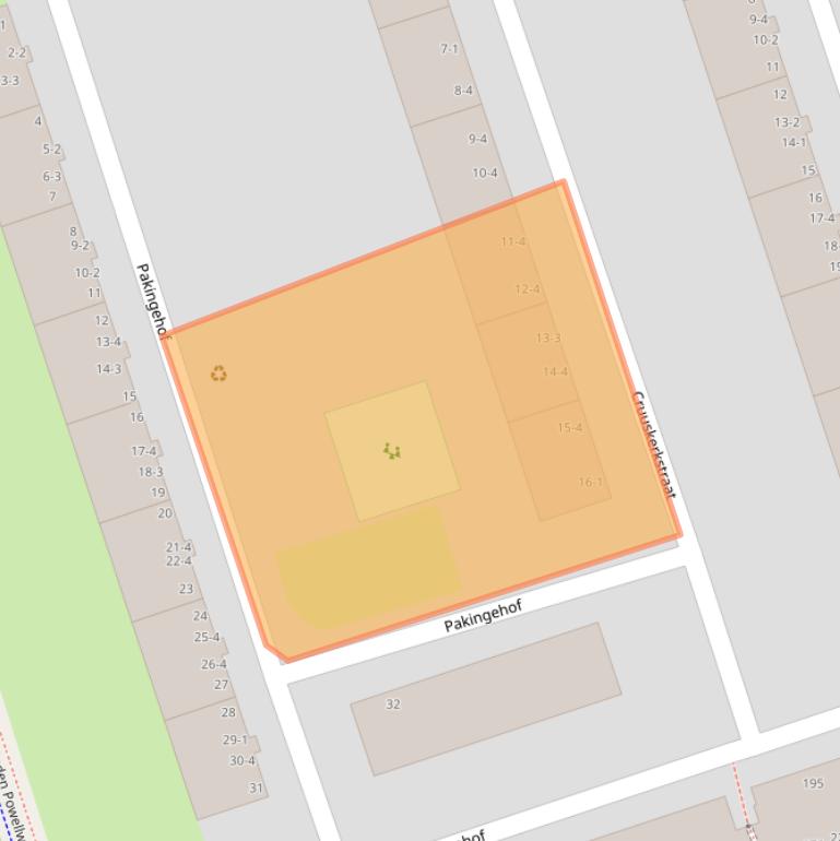 Kaart van postcodegebied 1069XM.