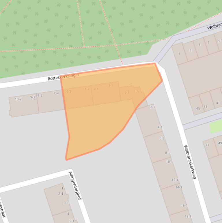 Kaart van postcodegebied 1069XN.