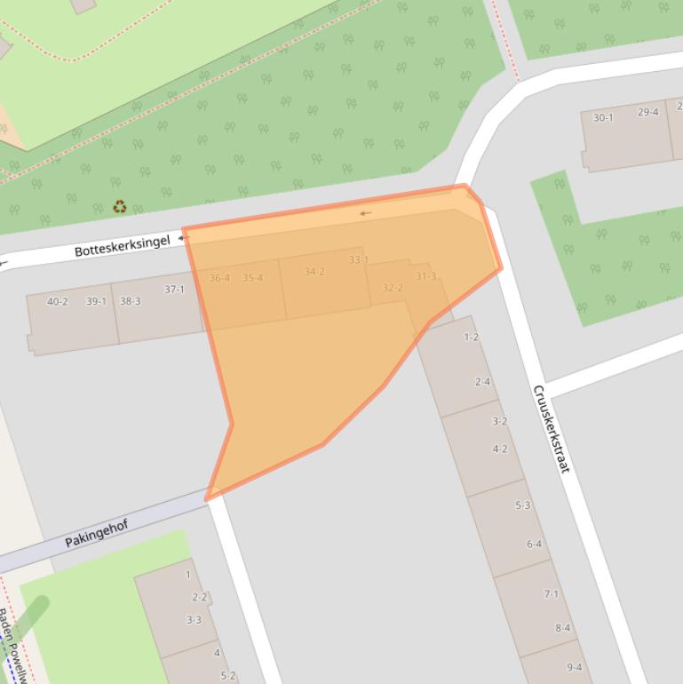 Kaart van postcodegebied 1069XV.