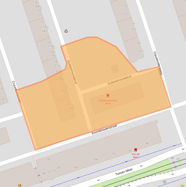 Kaart van postcodegebied 1069ZA.