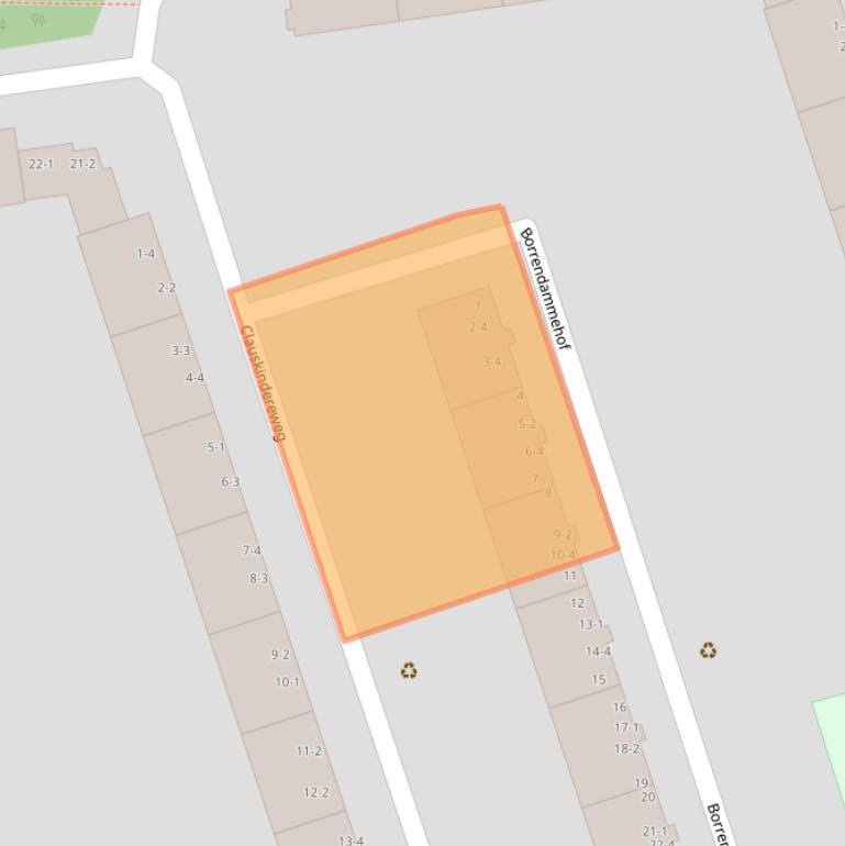 Kaart van postcodegebied 1069ZE.