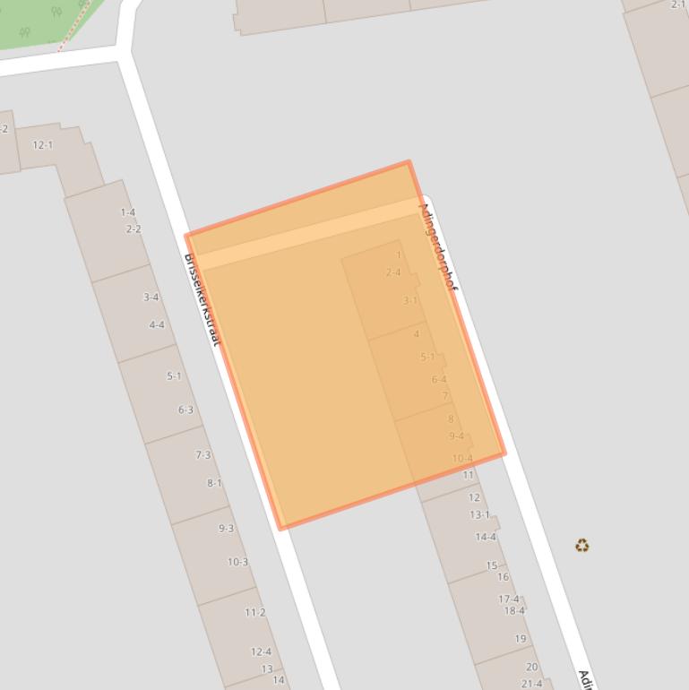 Kaart van postcodegebied 1069ZM.