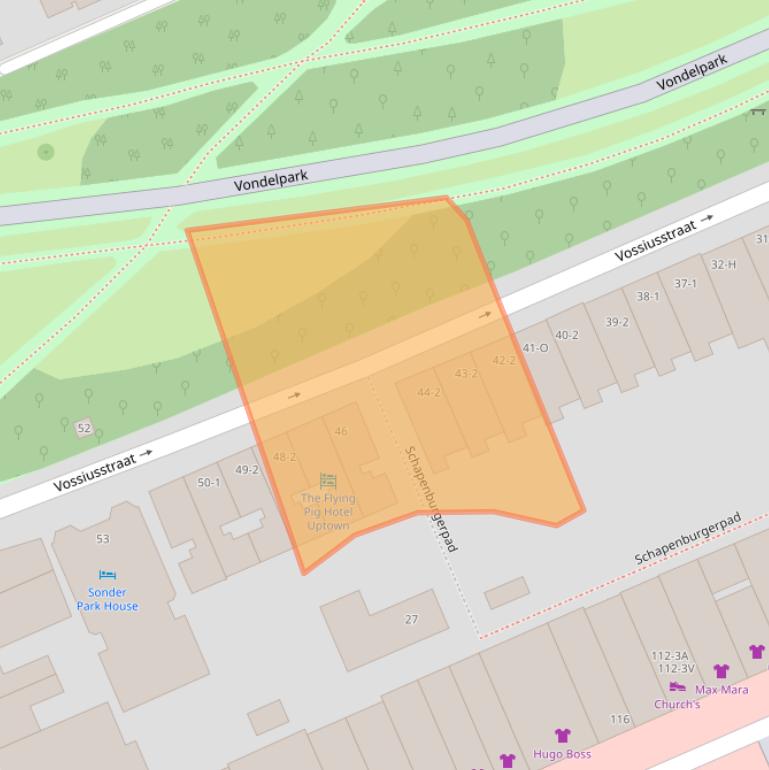 Kaart van postcodegebied 1071AJ.