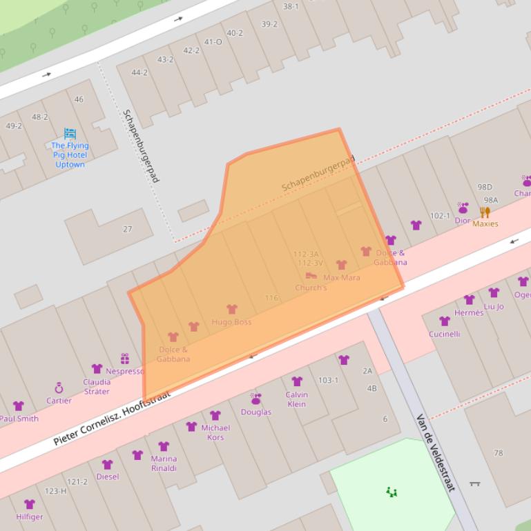 Kaart van postcodegebied 1071CD.