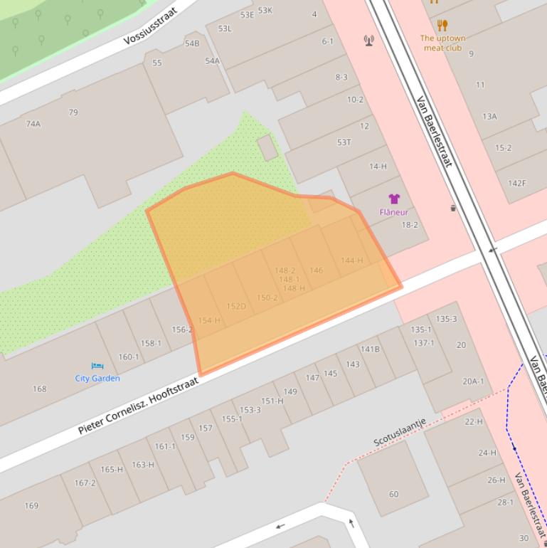 Kaart van postcodegebied 1071CG.