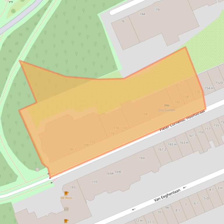 Kaart van postcodegebied 1071CH.