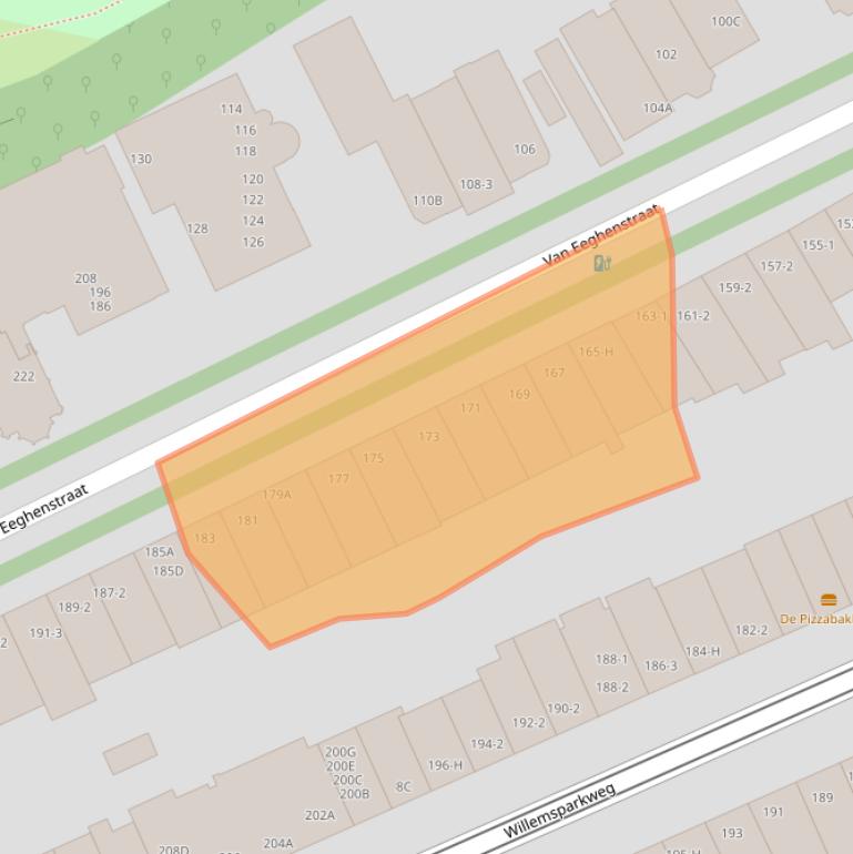 Kaart van postcodegebied 1071GC.