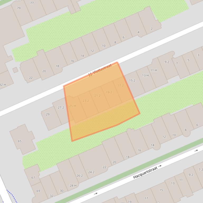 Kaart van postcodegebied 1071JN.