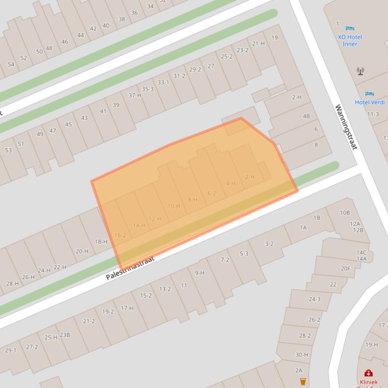 Kaart van postcodegebied 1071LE.