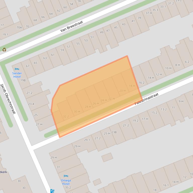 Kaart van postcodegebied 1071LG.