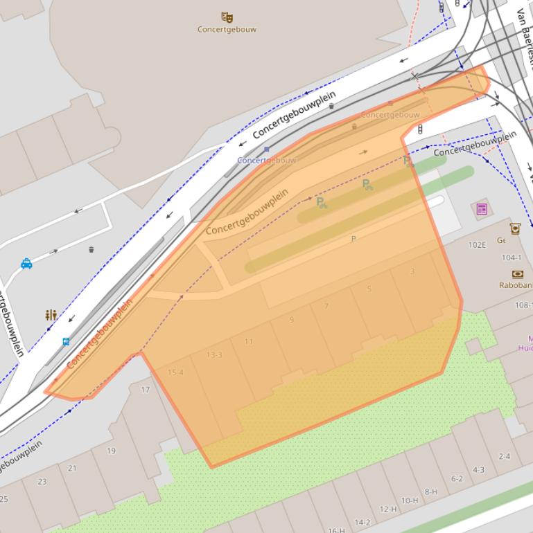 Kaart van postcodegebied 1071LL.