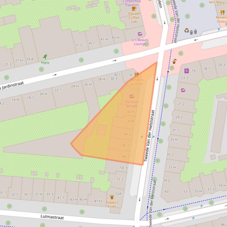 Kaart van postcodegebied 1072PE.