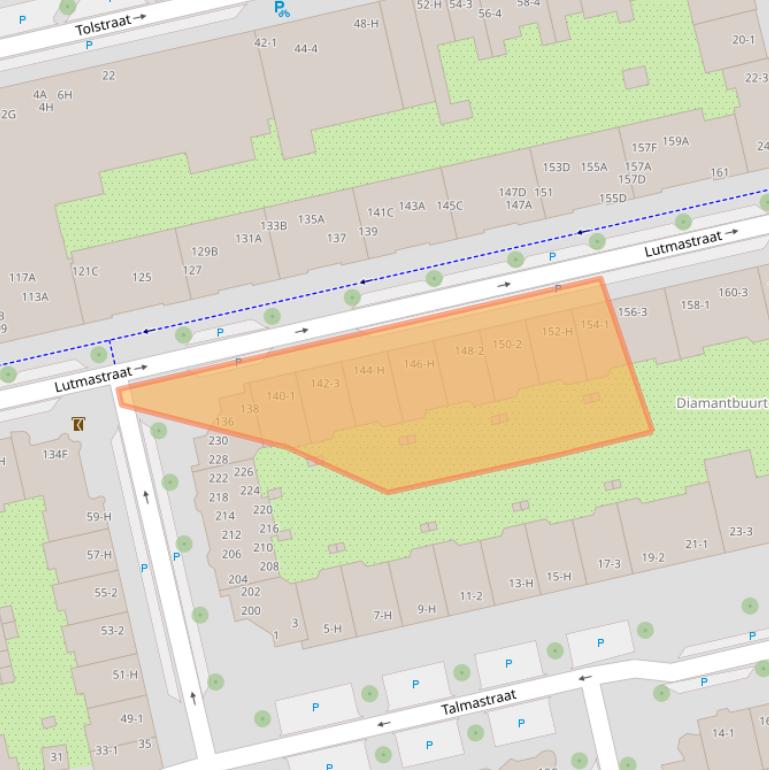 Kaart van postcodegebied 1073HD.