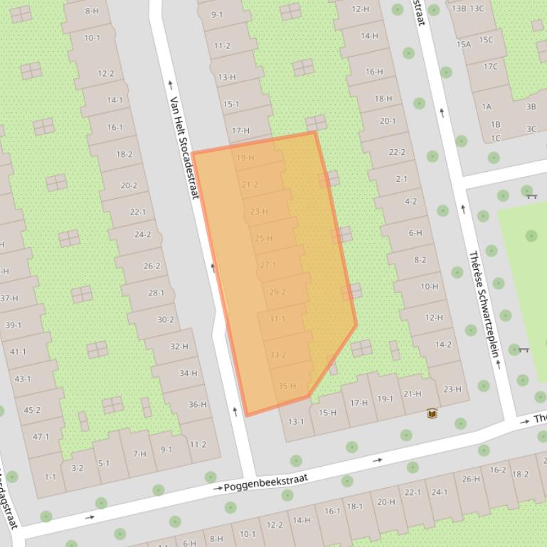 Kaart van postcodegebied 1073JB.