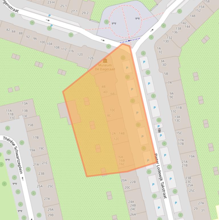 Kaart van postcodegebied 1073KK.