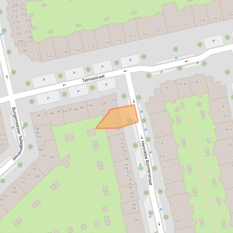 Kaart van postcodegebied 1073KP.