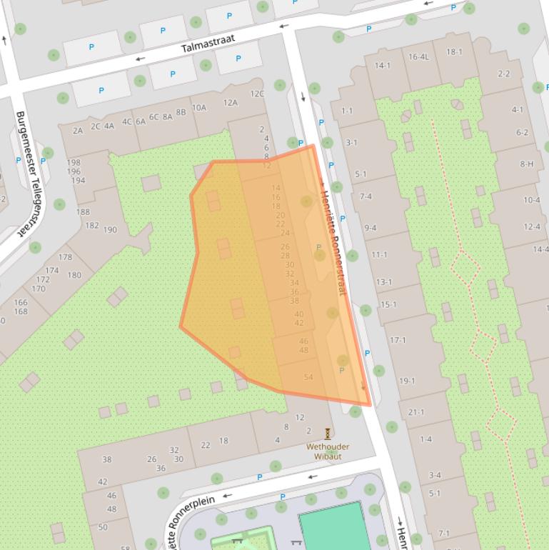 Kaart van postcodegebied 1073KR.