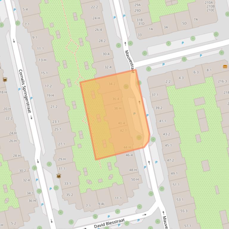 Kaart van postcodegebied 1073RM.