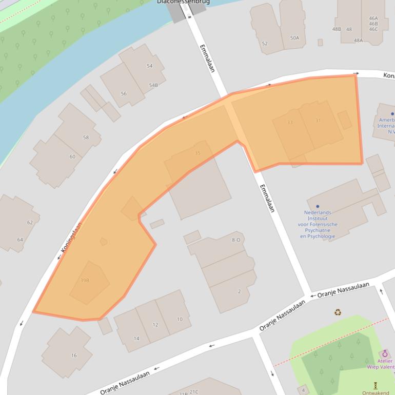 Kaart van postcodegebied 1075AB.