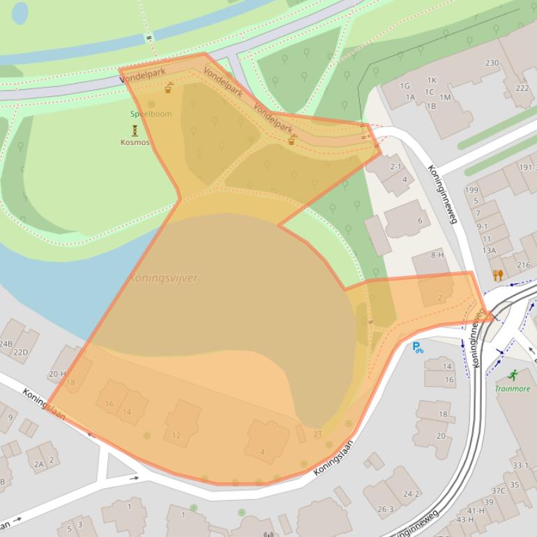 Kaart van postcodegebied 1075AC.