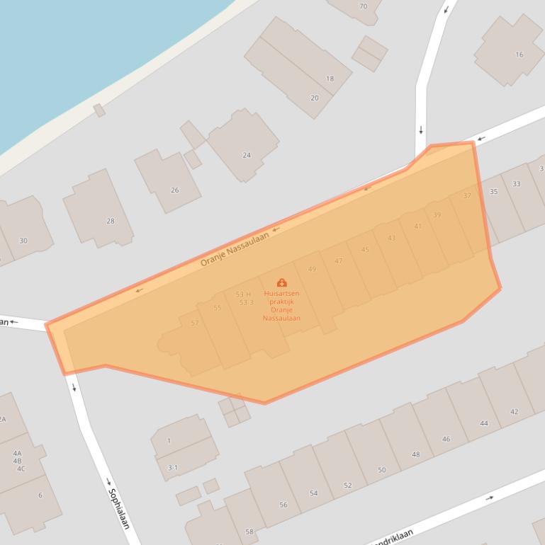 Kaart van postcodegebied 1075AK.